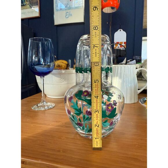Portmeirion Botanic Garden Tumble Up Bedside Water Carafe & Glass MINT! - Picture 8 of 8